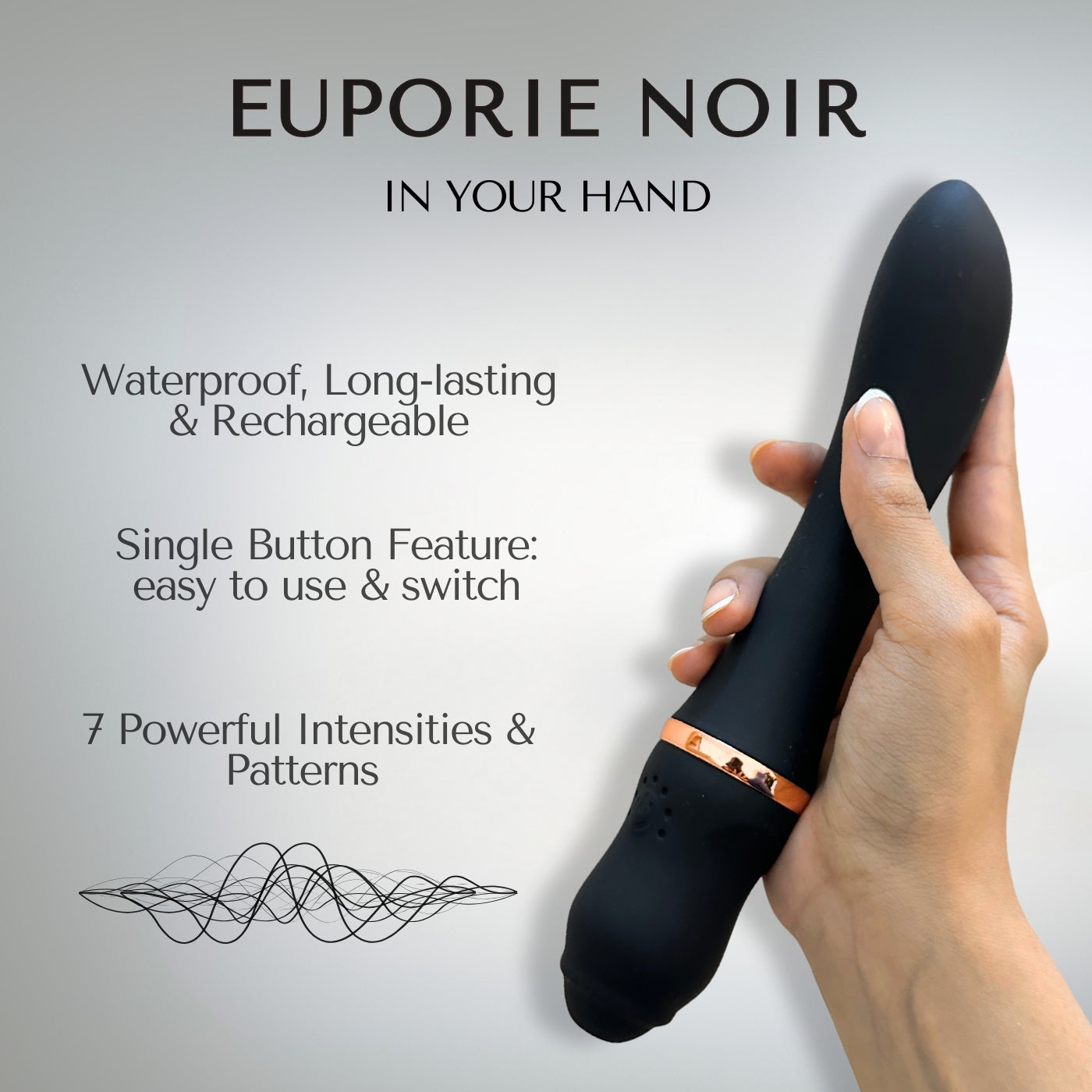 Euporie Massager- Noir