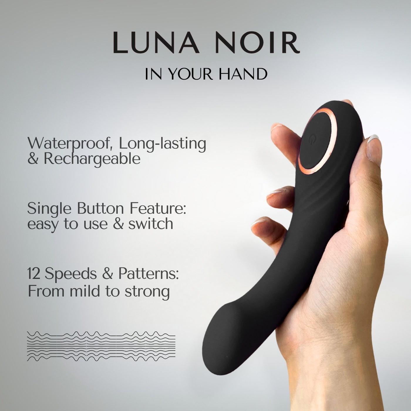 Luna Massager- Noir