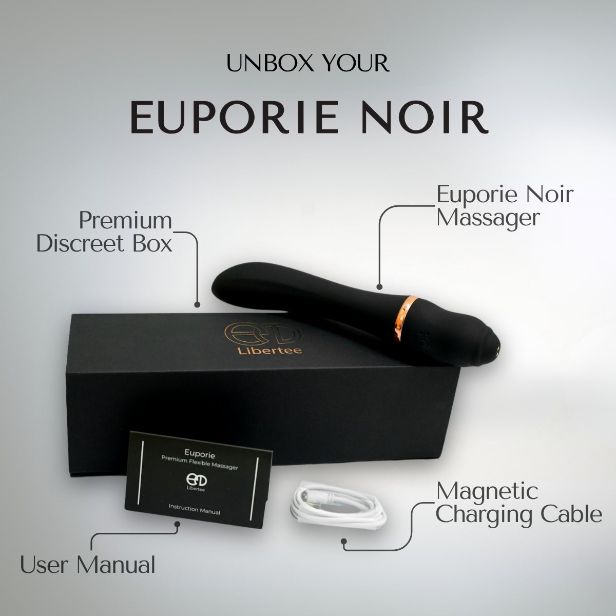 Euporie Massager- Noir